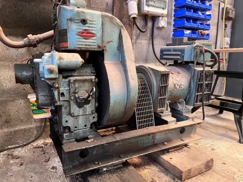 Petter 4.9kva diesel generator and fuel tank