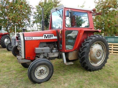 1982 MF 590 2wd tractor, 5546 hours, WWW 644X