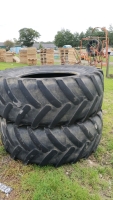 Pair of Michelin tractor tyres 650/65/38
