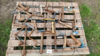 Pallet of old starting handles