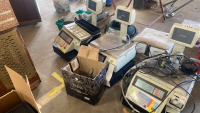 Avery scales with cash register, cash drawer and bar code scanner