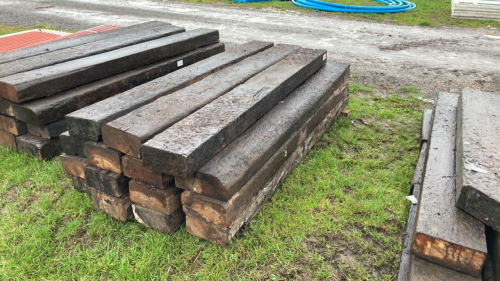 15 x 7ft railway sleepers