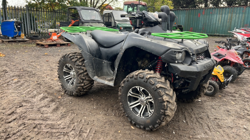 KVF 750 Brute Force quad, road registered, PO12MKK. Super farm quad, starts first time, maintained well and has had all work done at Wadsworths
