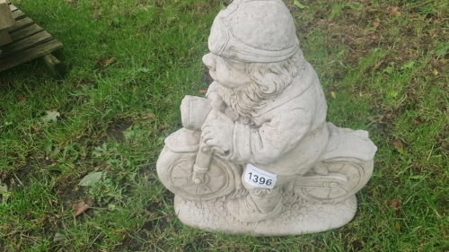 Biker garden ornament