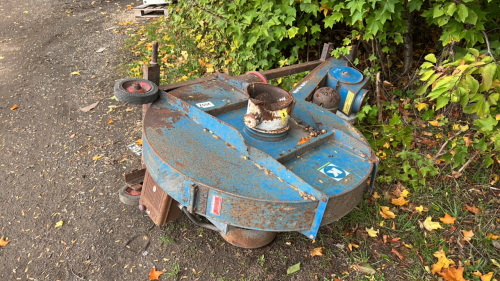 Kongskilde grain blower with feeder