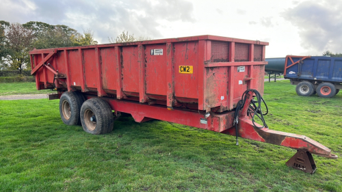 Triffitt 10T tipping trailer c/w hydraulic back door, 1991