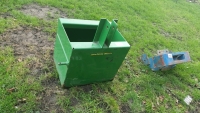 Rear weight box for compact tractor