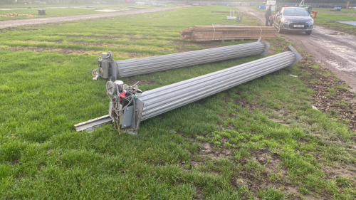 Galvanised roller shutter