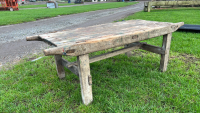 Sheep shearing table