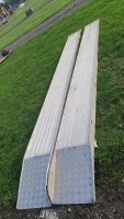 Pair 18ft aluminium loading ramps