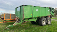 Brian Legg 14T grain trailer, air and hydraulic brakes, sprung drawbar, flotation tyres