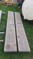 2 x Ifor Williams 8ft steel loading ramps