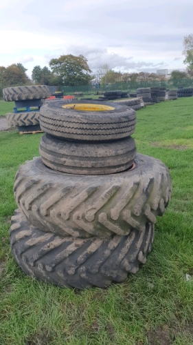 4 x JCB wheels and tyres