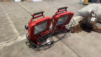 2 x portable work lights