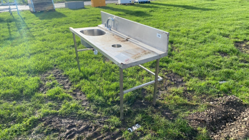 Commercial stainless sink