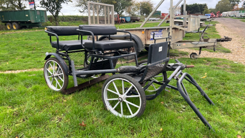 4-wheel Shetland pony cart