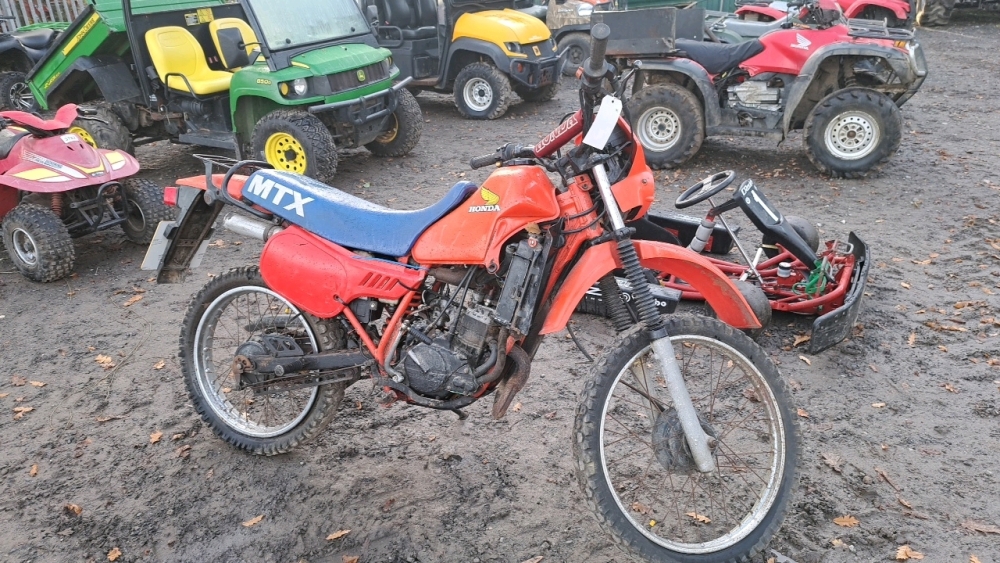 Honda MTX 80 motorbike C57 AWT (running) | York Machinery Sale (Machinery,  trailers, vehicles and tractors ) - November timed online auction - York  Auction Centre