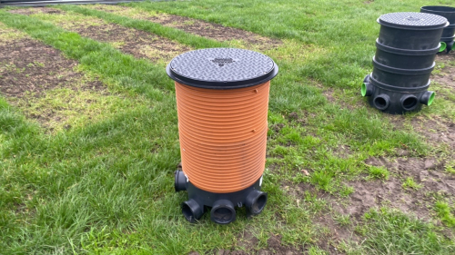 Drainage chamber and cover 1m deep