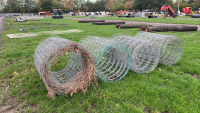 4 rolls of 80cm high used stock fencing wire, good condition, approx 100m