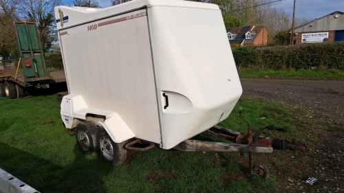 Indispension Tow-a-Van, 8x4 twin axle box trailer with roller shutter door