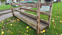 Walk through sheep feeder
