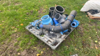 Pallet of pipe fittings