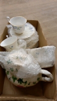 Crown Oakes tea pot and Richmond Blue Rock tea set