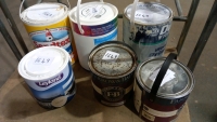 6 full tins of paint