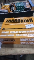 Box of new turbo gold screws