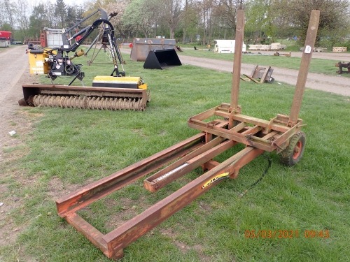 Rear mounted forklift