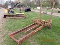 Rear mounted forklift
