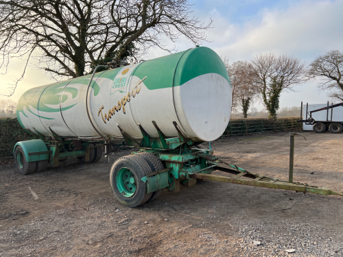 15,000ltr bowser, stainless steel tank, ex milk tanker