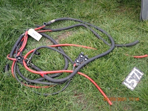 Quantity of heavy duty copper cable starter motor leads