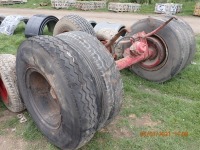 Axle c/w tyres on drum brakes