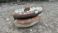 Cast iron corner planters