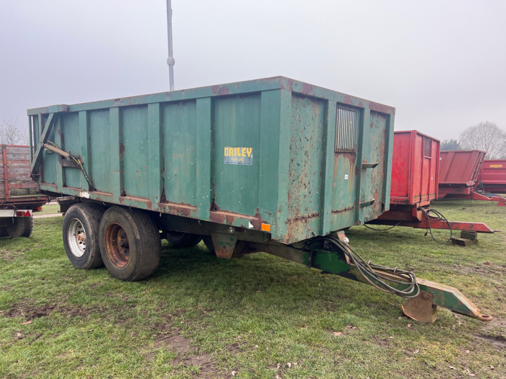 Bailey 11T trailer, 1992 York Machinery Sale (Machinery, trailers