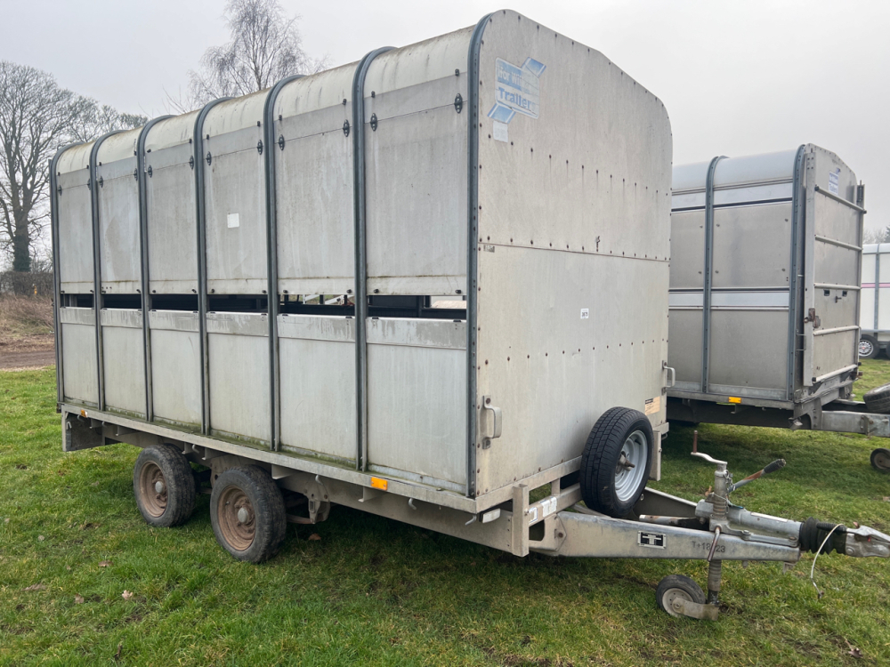 Ifor Williams 12ft demount twin axle cattle trailer with cattle ...