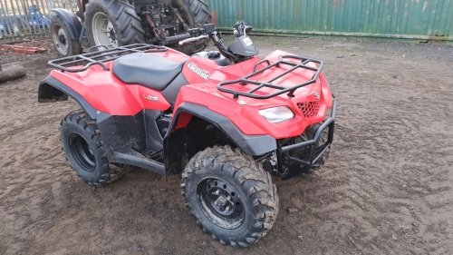 Suzuki Kingquad 400 ATV, 2012 registered, approx 530 hours, YT12 MOA