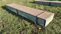 Wooden cattle trough 2.75m x 500mmx200mm