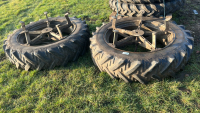 Pair of dual wheels 13.6/38