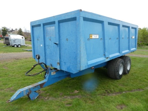 Brunton 12T trailer, on board weigher, 500/17 flotation tyres, working brakes