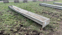 Metal sheep trough