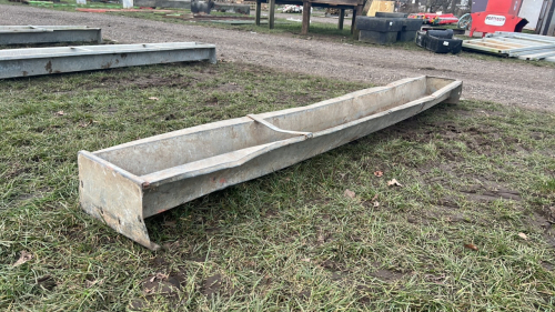 Metal sheep trough