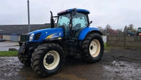 New Holland T6080 4wd tractor c/w front linkage & pto, 5000 hours, YX08 FCC