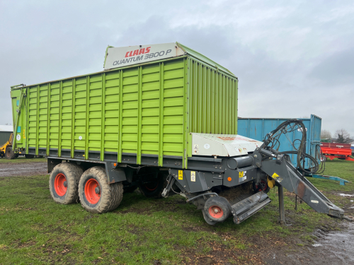 Claas Quantum 3800P twin axle forage wagon, 2009, c/w control box