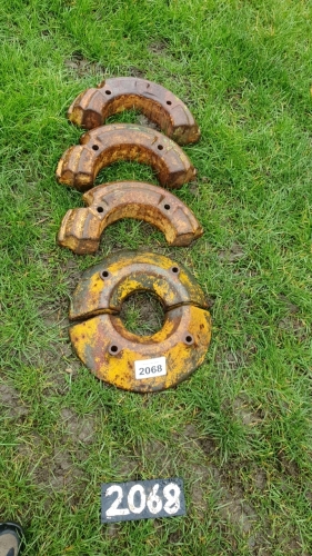 Various rear Massey wheel weights