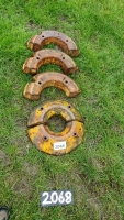 Various rear Massey wheel weights