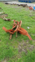 Pair of Clee Trac crawler plough