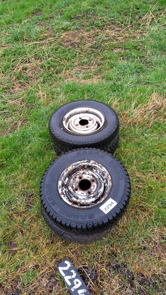 4 x Austin Mini wheels with tyres | York Machinery Sale (hedgers ...