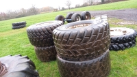 4 x 560/60/22.5 flotation tyres on 10-stud rims
